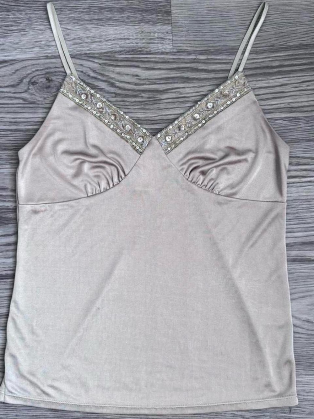 Vintage Xhilaration Beaded V-Neck Camisole